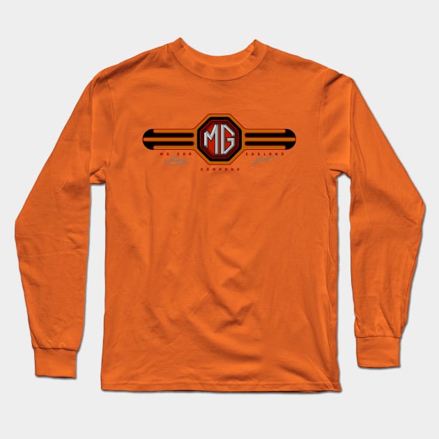 MG cars England Long Sleeve T-Shirt by Midcenturydave